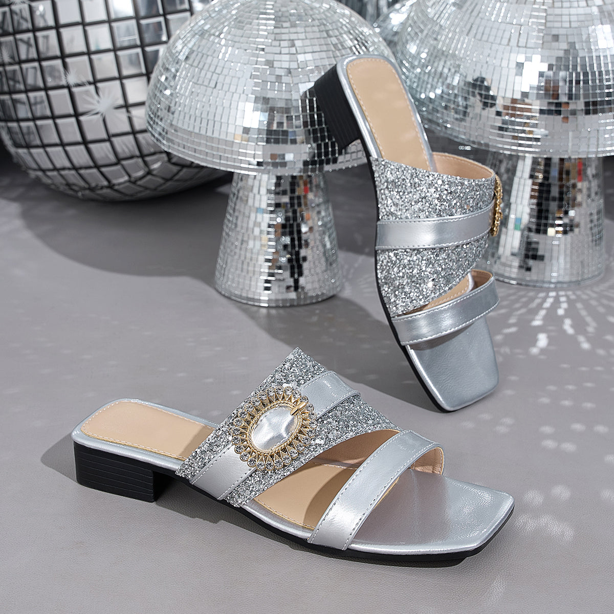 Elegant Women'S Sandals with Rhinestones And Pearls, Women Shoes