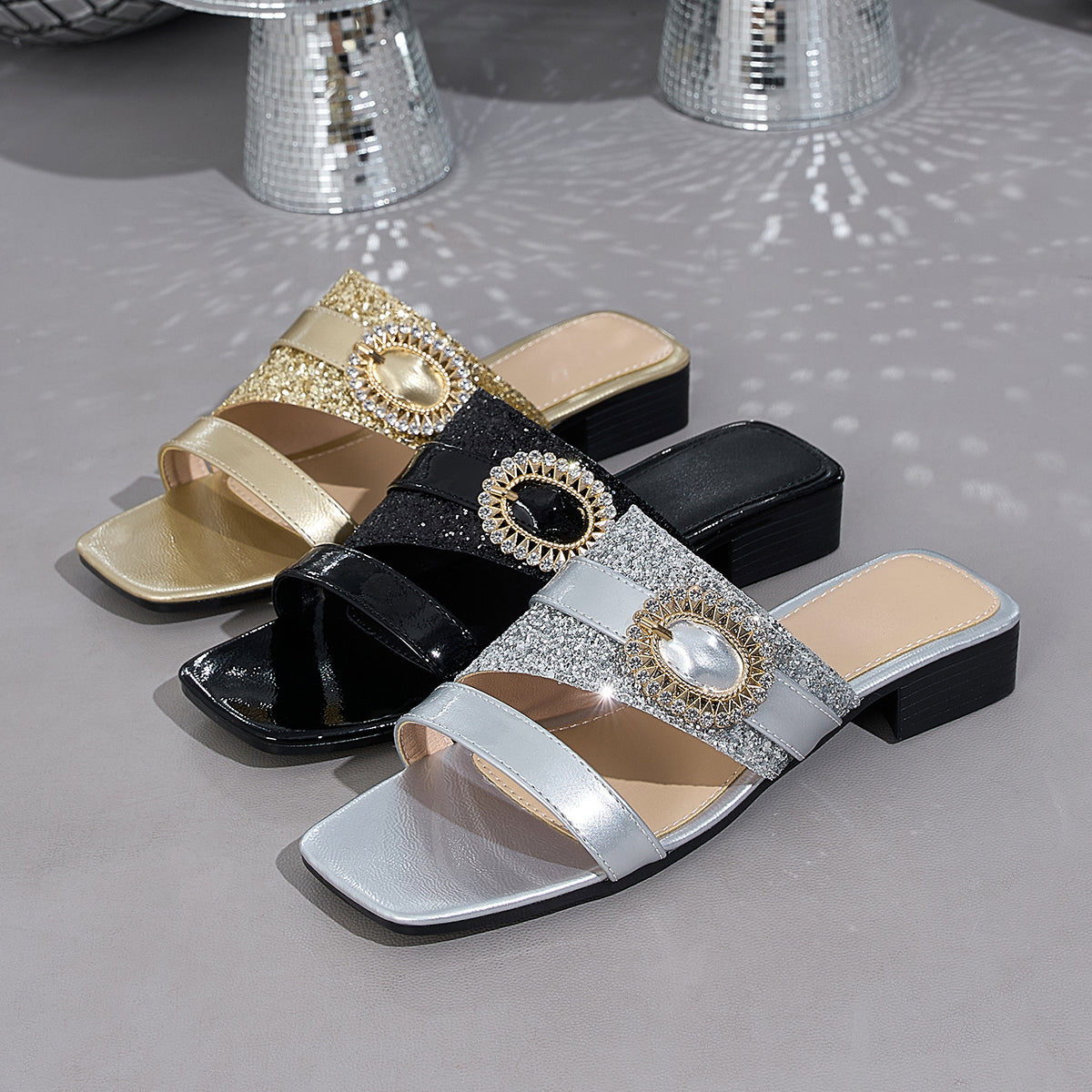 Elegant Women'S Sandals with Rhinestones And Pearls, Women Shoes